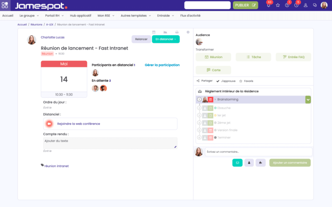 jamespot strategie de communication interne