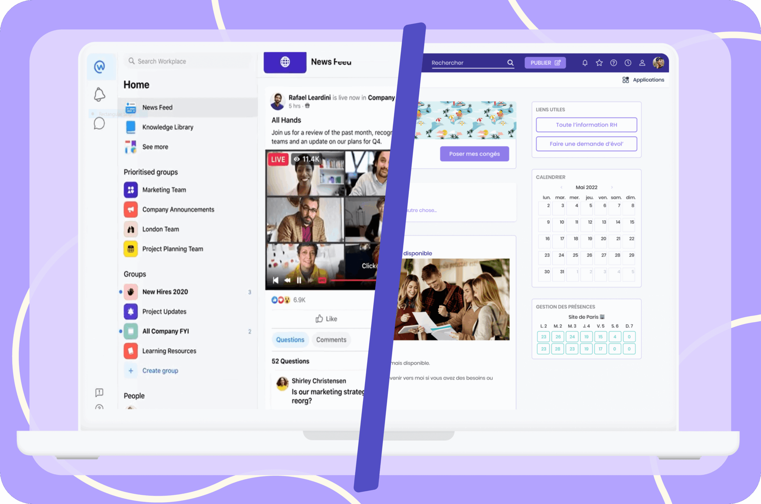 Ce que Jamespot apporte en plus de Workplace by Meta