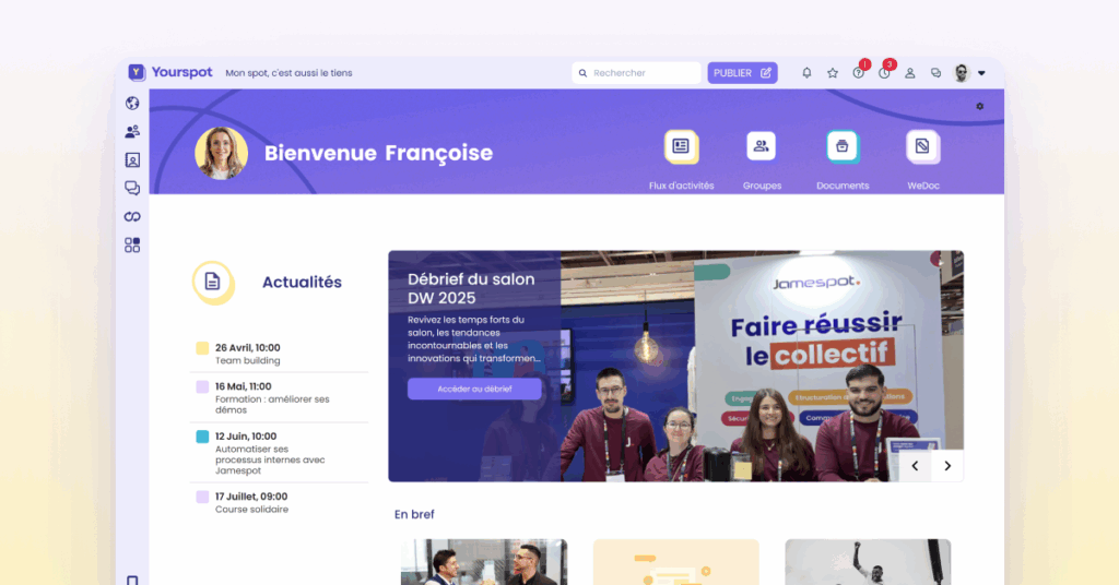 Test gratuit de la solution Jamespot