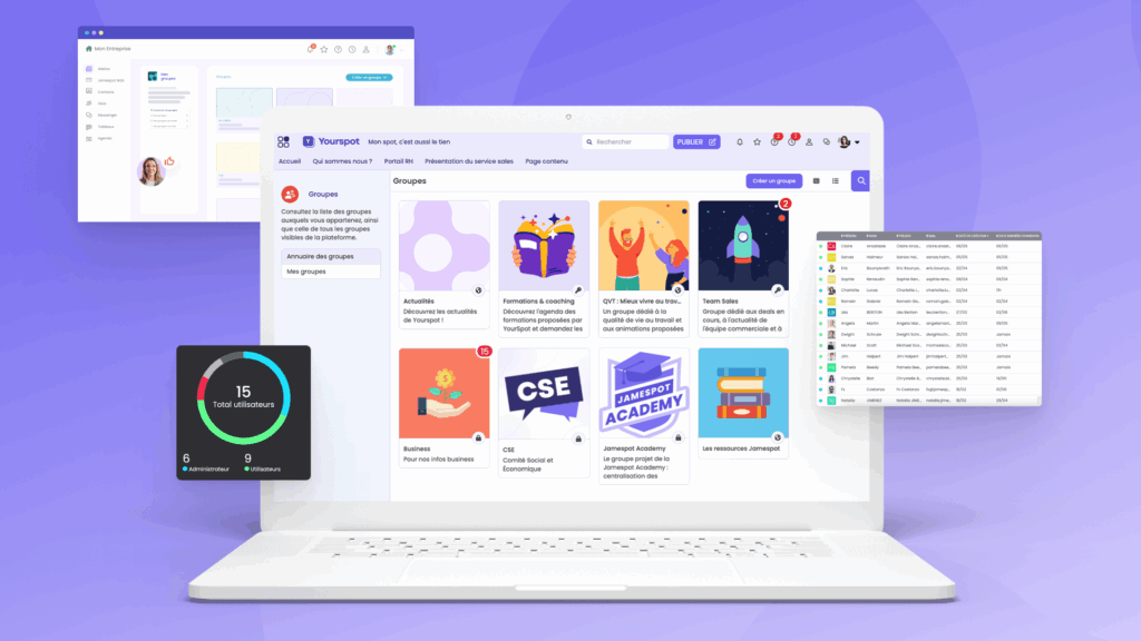 Avec Jamespot, les associations et syndicats créent un véritable lieu d’échange et de collaboration, stimulant l’engagement et le dynamisme de leurs adhérents.