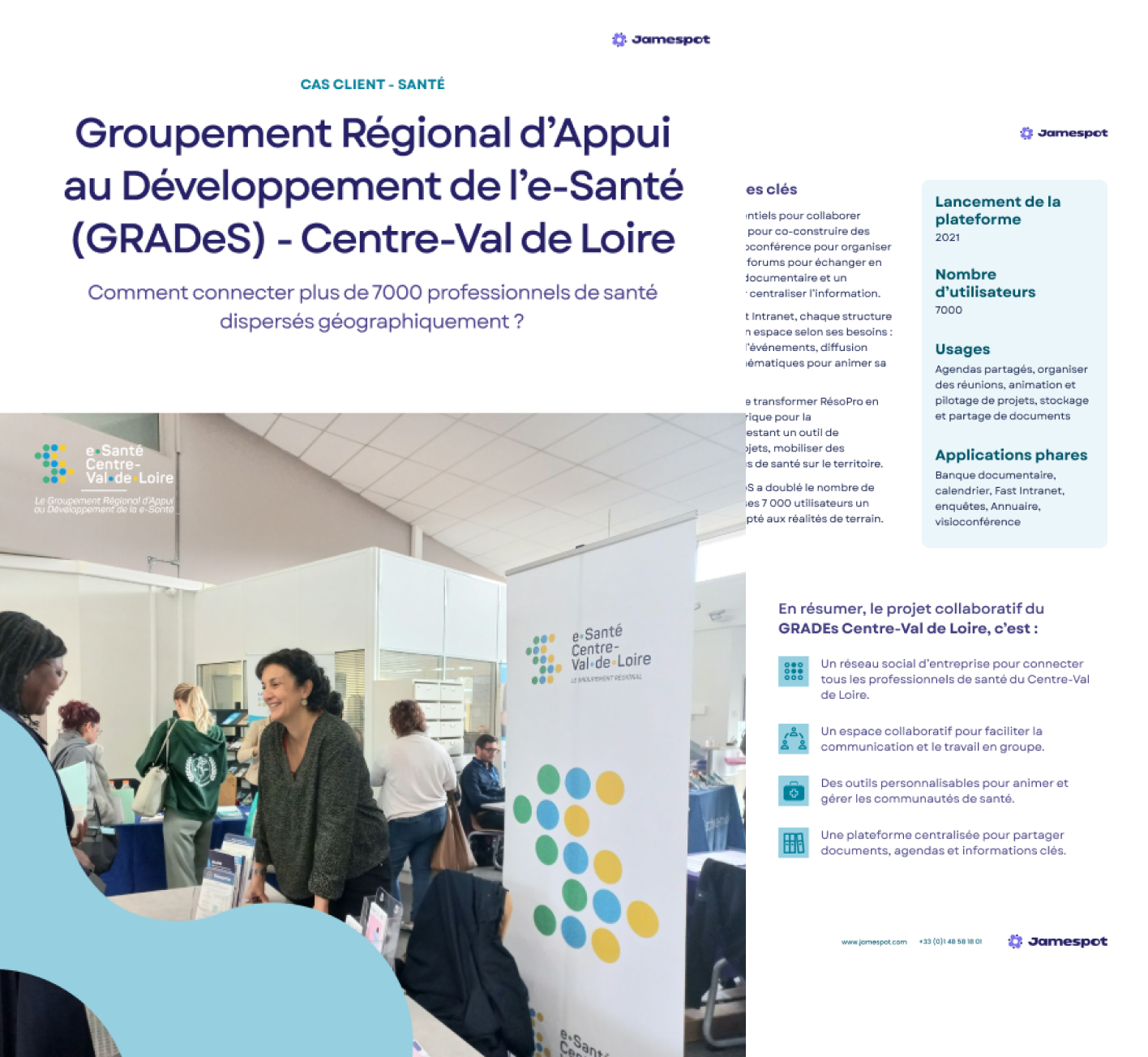 Connecter plus de 7000 professionnels de santé dispersés géographiquement : l'exemple du GRADEs Centre-Val de Loire
