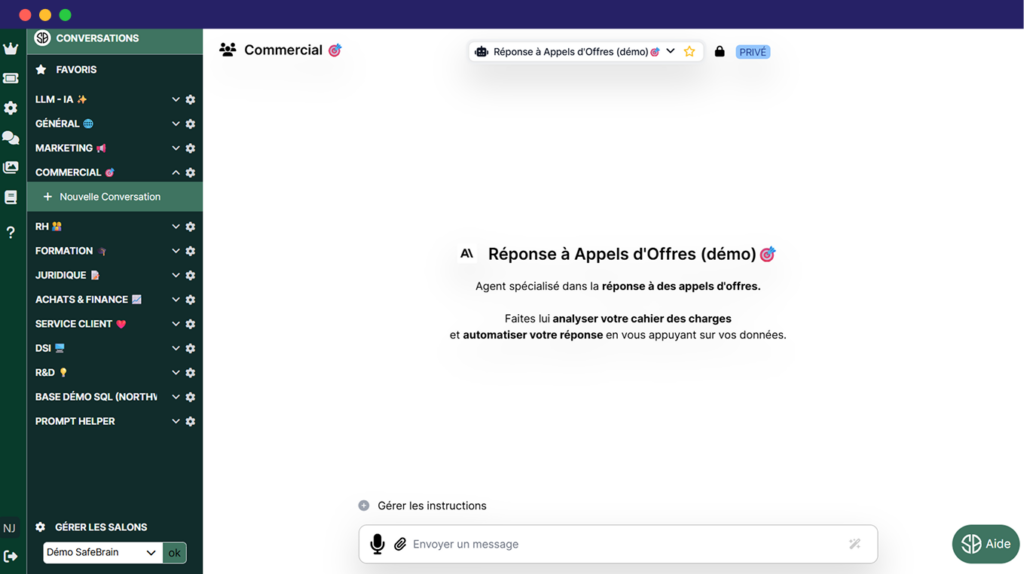 SafeBrain plateforme IA multi-LLM