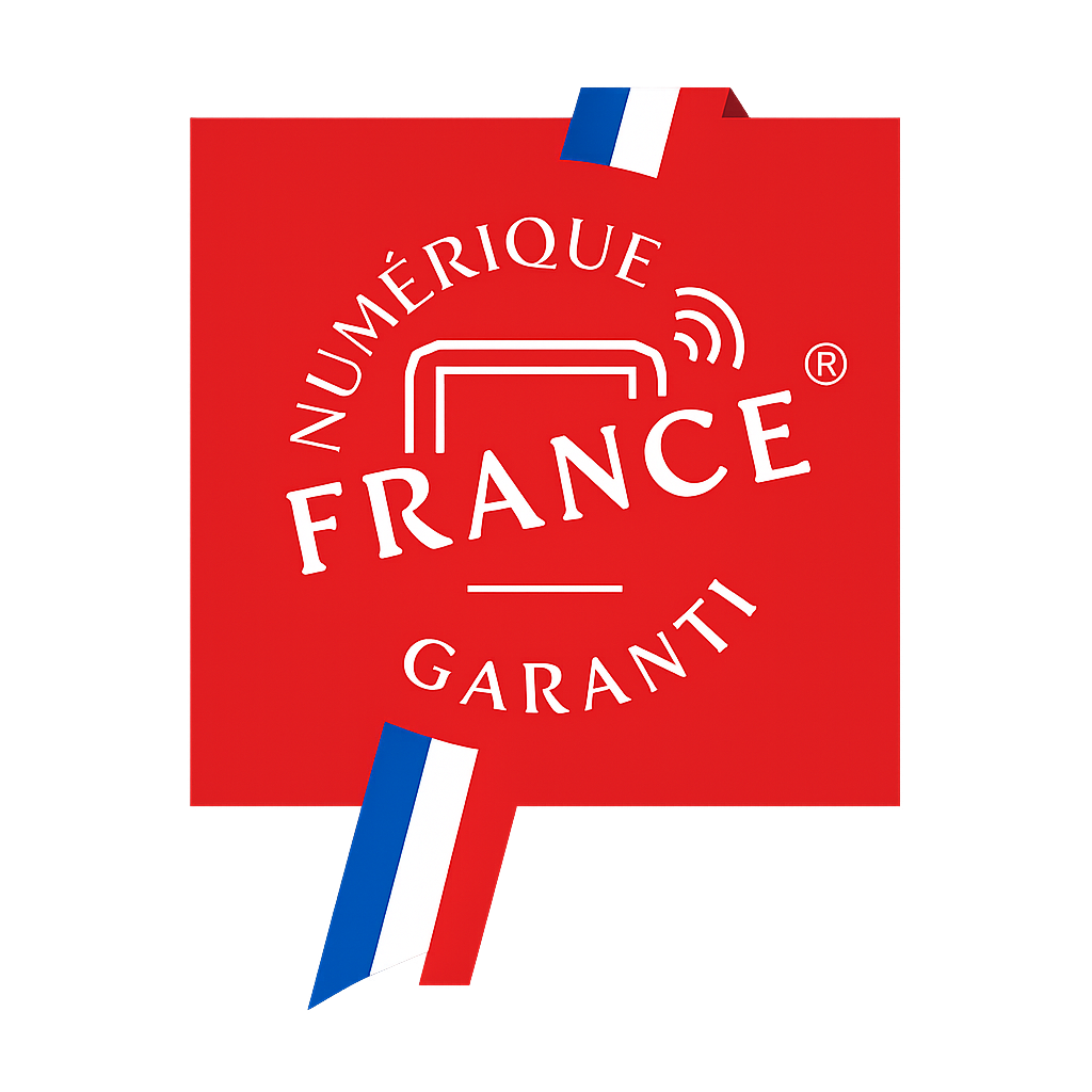 Le logo du label Numérique France Garanti