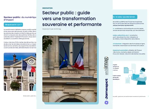 Couverture du guide Jamespot : Secteur public, transformation souveraine et performante
